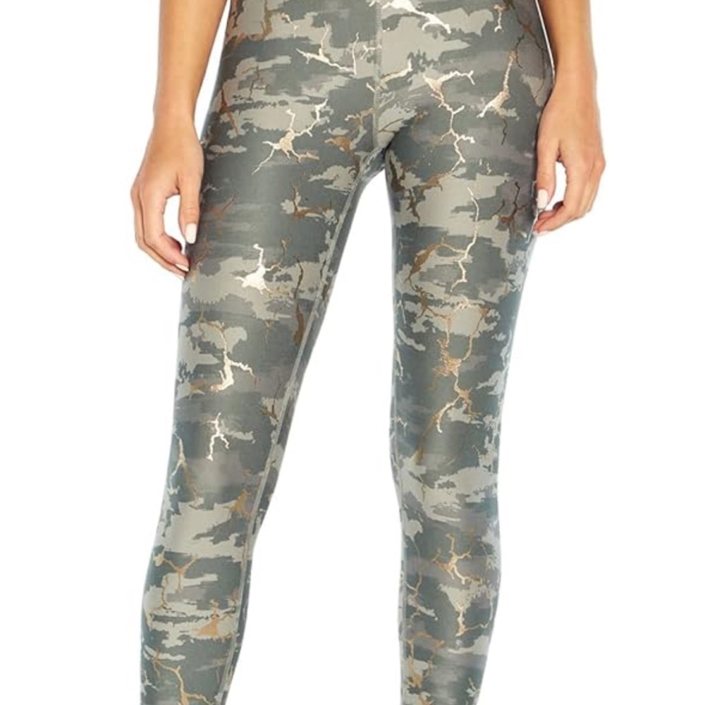 Carbon38 Metallic Camouflage Leggings